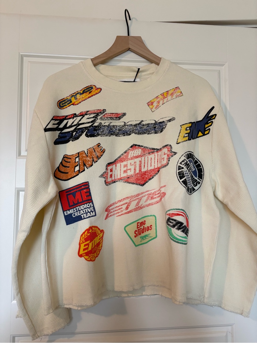 Emestudios Waffle Off Sand Crewneck